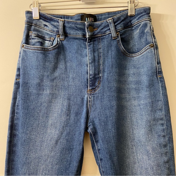 Rails The Larchmont High Rise Skinny Blue Raw Hem Jeans 28 - Picture 6 of 13